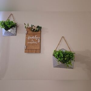 Wooden Family Sign with Greenery